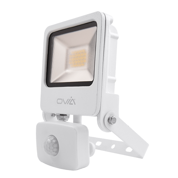 Ovia OV10120WHCWPIR 20W LED Floodlight 4000K White IP65 PIR