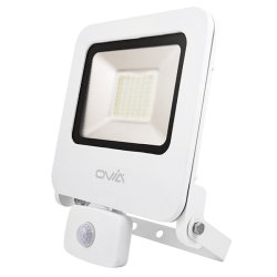 Ovia OV10150WHCWPIR 50W LED Floodlight 4000K White IP65 PIR