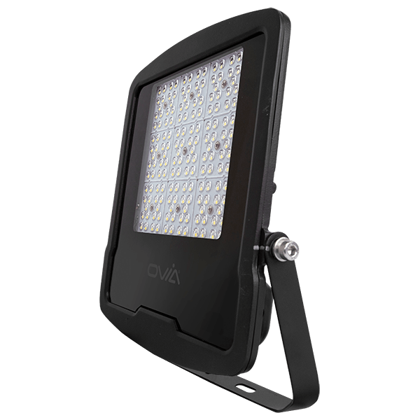 Ovia OV102100BKCW 100W  60X120 ASYM LED FL 4000K BK IP65