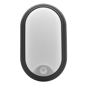 Ovia OV15BPIR 15W VELO Oval Bulkhead PIR IP54 CCT BK