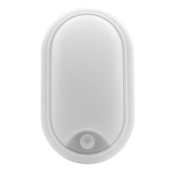 Ovia OV15WPIR 15W VELO Oval Bulkhead PIR IP54 CCT WH