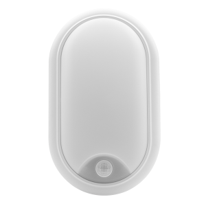 Ovia OV15WPIR 15W VELO Oval Bulkhead PIR IP54 CCT WH