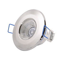 Ovia OV5700CH5CD 5.5W LED IP65 Fixed Downlight With External Flow Driver  4000K  Chrome