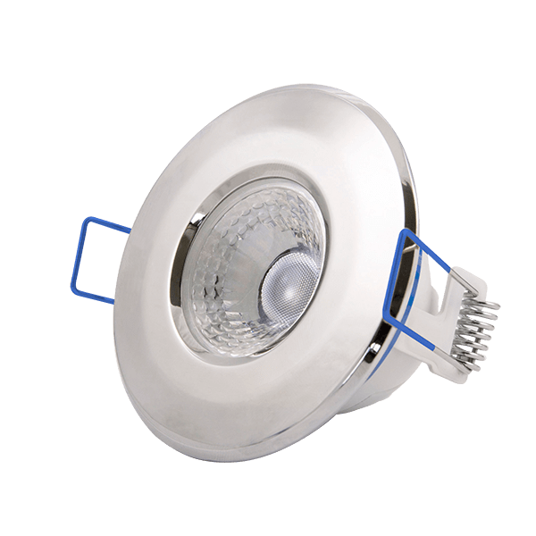 Ovia OV5700CH5CD 5.5W LED IP65 Fixed Downlight With External Flow Driver  4000K  Chrome