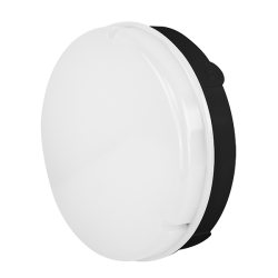 Ovia OV9300BK12 EVO 12W LED Bulkhead With Knockouts  Black  Standard