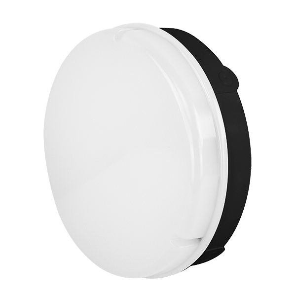 Ovia OV9300BK12 EVO 12W LED Bulkhead With Knockouts  Black  Standard