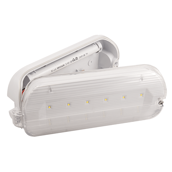 Ovia OVEM2311 3W LED IP65 M HINGED Emergency Bulkhead