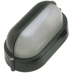 Ovia OVOL420BK 240V E27 IP54 Oval Bulkhead Eyelid BK