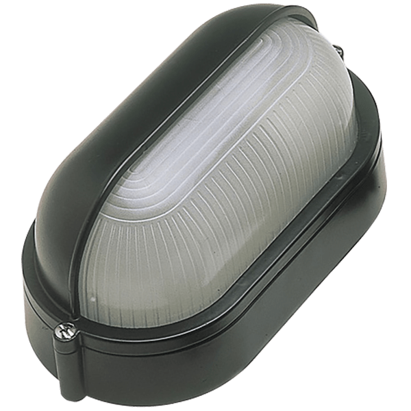 Ovia OVOL420BK 240V E27 IP54 Oval Bulkhead Eyelid BK