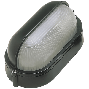 Ovia OVOL420BK 240V E27 IP54 Oval Bulkhead Eyelid BK