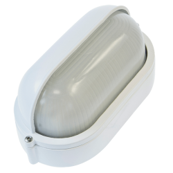 Ovia OVOL420WH 240V E27 IP54 Oval Bulkhead Eyelid WH