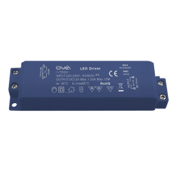 Ovia OVTR301 12V 0.5-15W CONSTANT VOLTAGE LED Driver