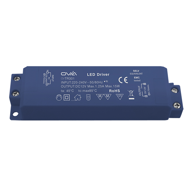 Ovia OVTR301 12V 0.5-15W CONSTANT VOLTAGE LED Driver