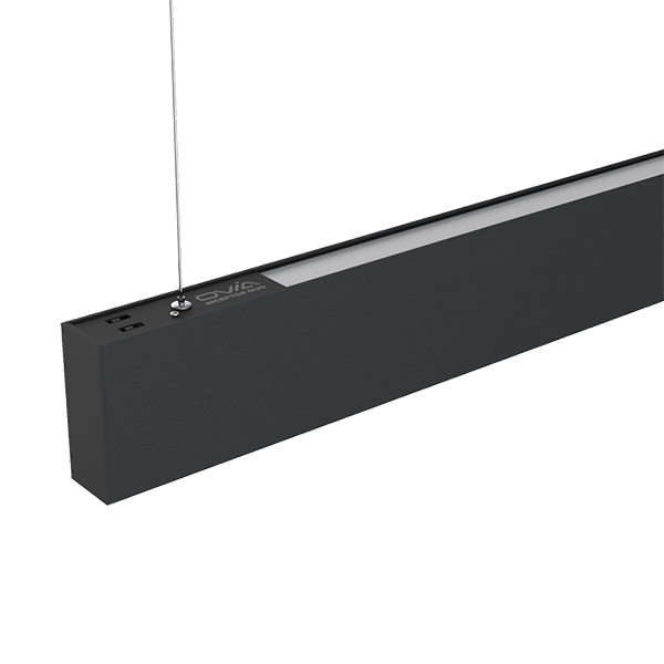 Ovia OXD442B 36W DOWN & 6W UP, 1200MM Linear Suspended, Dimmable & Dual CCT Switchable  Black