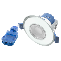 Ovia OXM-CH 4-6.4W Dimmable IP65 Fixed LED Downlight With CCT Switch  Chrome