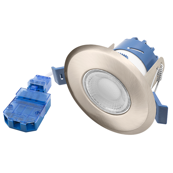 Ovia OXM-SC 4-6.4W Dimmable IP65 Fixed LED Downlight With CCT Switch  Satin Chrome