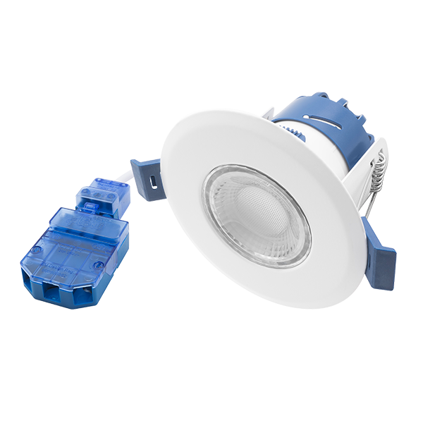 Ovia OXM-W 4-6.4W Dimmable IP65 Fixed LED Downlight With CCT Switch  White