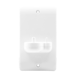 Click CMA102 Mode 2 Gang In-Wall Electric Toothbrush Charger Plate