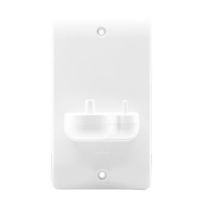 Click CMA102 Mode 2 Gang In-Wall Electric Toothbrush Charger Plate