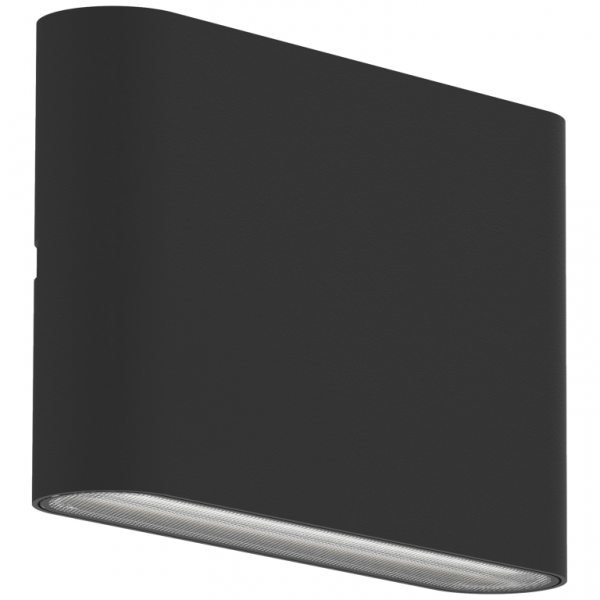 Ansell Lighting APOU2/1 Pouri Black CCT Wall Light 10W IP65