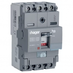 Hager HDA063U MCCB TP 63A 18KA