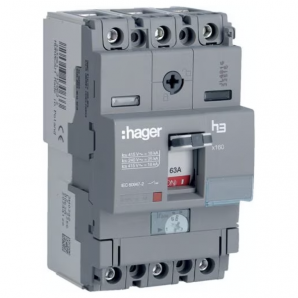 Hager HDA063U MCCB TP 63A 18KA