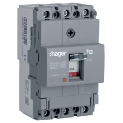 Hager HDA063Z MCCB X160 3P 63A 18KA