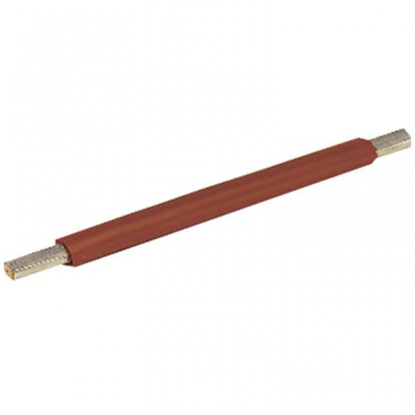 Hager KE06R Insulated Flexible link, Brown 500mm Flat/Flat, 100A Rated