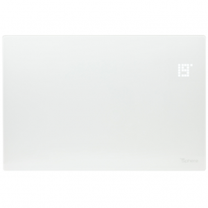 ThermoGroup TSGFR-2000-W Thermosphere White Glass Panel Heater with Wi-Fi Compatibility 2.0kW 835mm x 450mm x 105mm
