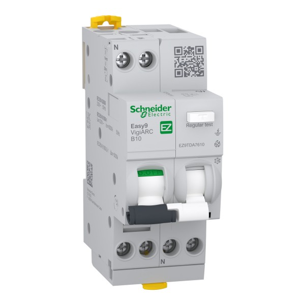 Schneider EZ9TDA7610 Easy9 ARC 1PN Type B 10A 30mA RCBO AFDD
