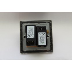 Varilight JDEP252.BS Brushed Steel 2-Gang 2-Way V-Pro Push On/Off Rotary LED Dimmer 2 x 0-120W