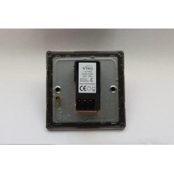 Varilight JDEP401.BS Brushed Steel 1-Gang 2-Way V-Pro Push On/Off Rotary LED Dimmer 1 x 0-120W