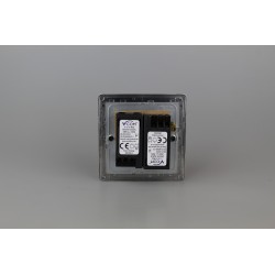Varilight KDEP102.BB Brushed Brass 2-Gang 2-Way V-Com Push On/Off Rotary LED Dimmer 2 x 0-100W