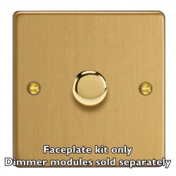 Varilight WDE1.BB Brushed Brass 1-Gang Matrix Kit For Rotary Dimmers