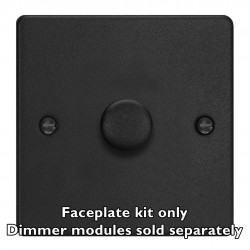 Varilight WDE1.MB Matt Black 1-Gang Matrix Kit For Rotary Dimmers