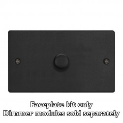 Varilight WDED1.MB Matt Black 1-Gang Matrix Kit For Rotary Dimmers (Twin Plate)