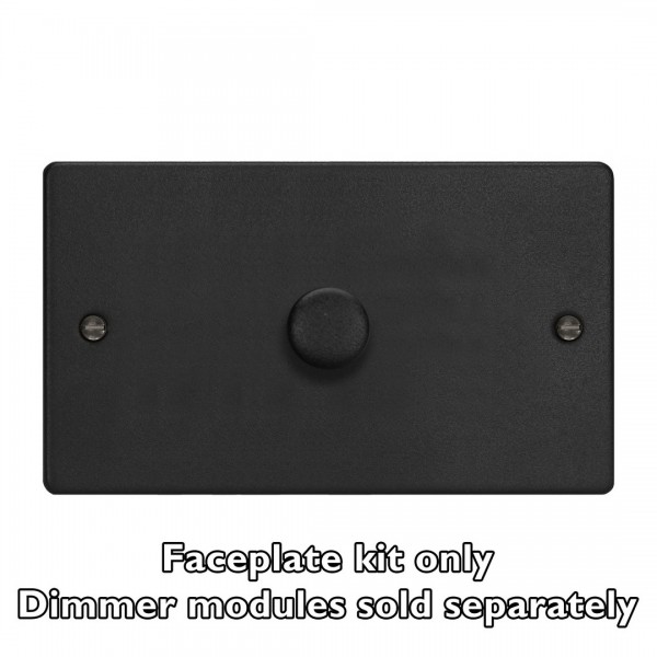 Varilight WDED1.MB Matt Black 1-Gang Matrix Kit For Rotary Dimmers (Twin Plate)