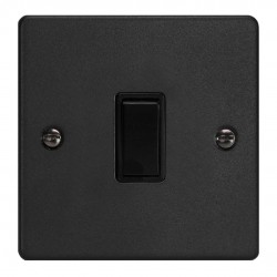 Varilight XDE1B.MB Matt Black 1-Gang 10A 1- or 2-Way Rocker Switch