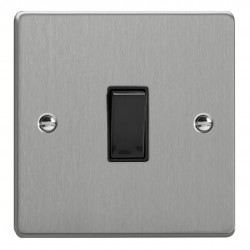 Varilight XDE20B.BS Brushed Steel 1-Gang 20A Double Pole Rocker Switch