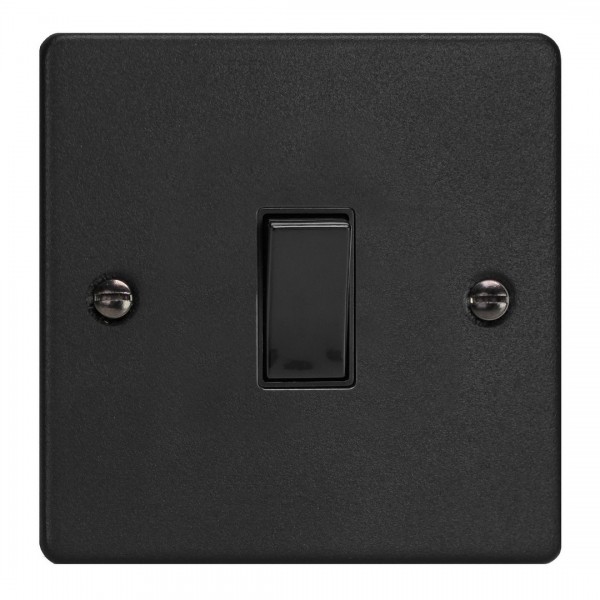 Varilight XDE20B.MB Matt Black 1-Gang 20A Double Pole Rocker Switch