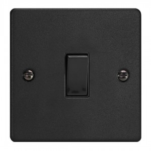 Varilight XDE20B.MB Matt Black 1-Gang 20A Double Pole Rocker Switch