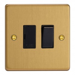 Varilight XDE6B.BB Brushed Brass 13A Switched Fused Spur