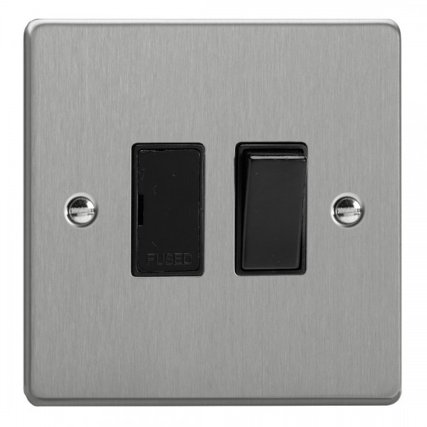 Varilight XDE6B.BS Brushed Steel 13A Switched Fused Spur