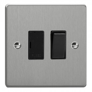 Varilight XDE6B.BS Brushed Steel 13A Switched Fused Spur