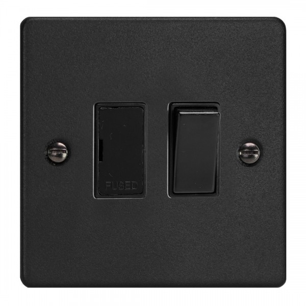 Varilight XDE6B.MB Matt Black 13A Switched Fused Spur