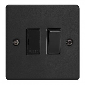 Varilight XDE6B.MB Matt Black 13A Switched Fused Spur