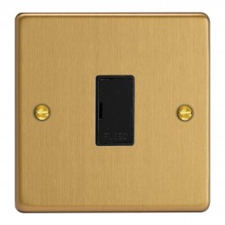 Varilight XDE6UB.BB Brushed Brass 13A Unswitched Fused Spur