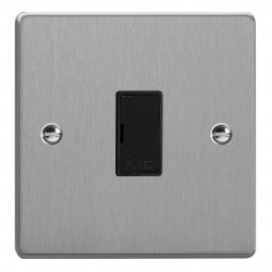 Varilight XDE6UB.BS Brushed Steel 13A Unswitched Fused Spur