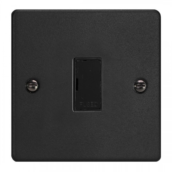 Varilight XDE6UB.MB Matt Black 13A Unswitched Fused Spur