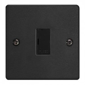 Varilight XDE6UB.MB Matt Black 13A Unswitched Fused Spur